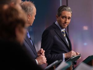 Simon Harris during the General Election leaders’ debate
