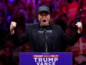 Elon Musk at a Republican presidential rally (Evan Vucci/AP)