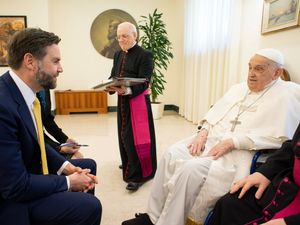 Pope Francis receives US vice president JD Vance at the Vatican on Sunday
