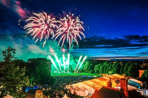 The traditional fireworks display will wrap up each day of the show