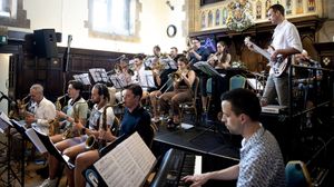 The Lichfield Jazz Big Band in the distinguished setting of the city’s Guildhall