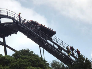 Supporting image for story: Passengers on Oblivion at Alton Towers escorted off ride at 180ft