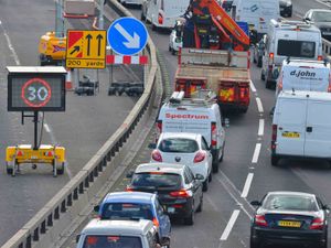 Supporting image for story: M5 roadworks upheaval with repairs switched to opposite carriageway