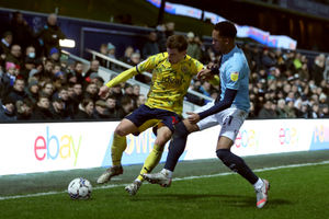  Jayson Molumby of West Bromwich Albion and Chris Willock of Queens Park Rangers (Photo by Adam Fradgley/West Bromwich Albion FC via Getty Images).