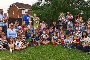 Supporting image for story: Double delight at Telford teddy bears' picnic for twins