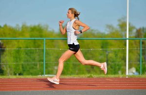 Hayley runs between 70 and 90 miles a week