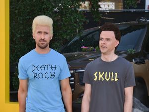 Supporting image for story: Ryan Gosling unrecognisable in Beavis and Butt-head appearance on red carpet