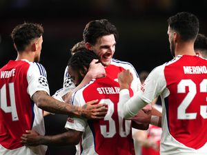 Arsenal celebrate a goal