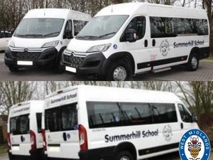 Supporting image for story: 'Do the decent thing and return them': Police appeal to thieves who stole school minibuses
