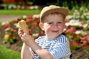 Chester Gill, age 4, enjoyed a lovely ice cream at Beacon Park
