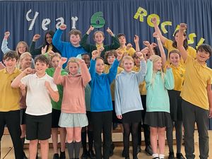Supporting image for story: Primary school pupils celebrate a full house of 100 per cent SATs success