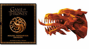 The House of Targaryen Dragon mask and wall mount