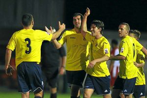 Andy Owens of AFC Telford United scored in Tuesday night's draw with Brackley Town