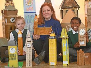 Supporting image for story: MP accepts school's cheeky offer to see children's Big Ben models
