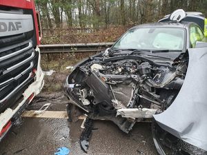 Supporting image for story: Woman seriously injured in M5 lorry crash