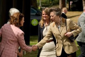 The Princess Royal meeting the First Minister of Wales, Eluned Morgan at the show. Image by Andy Compton