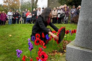 Sonia Kumar MP laid a wreath at the service to honour women who died in war.