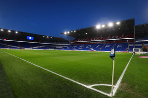 A general view / GV of the pitch at Cardiff City stadium at night. (AMA)