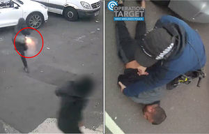 The footage shows Mohammed Islam brandishing and firing the firearm and then being arrested. Photo: West Midlands Police