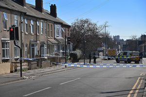 Walsall Police at the scene of a murder on Bloxwich Road/Norfolk Place where a 22-year-old was  stabbed.