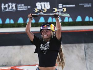 Supporting image for story: Sky Brown uses World Championship win to call for ‘peace for the world’