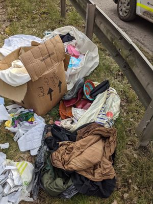 The fly-tip near Wellington. Photo: Telford & Wrekin Council