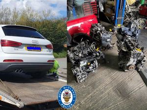 Supporting image for story: High-end car parts found and three arrested as police raid Black Country 'chop shop'