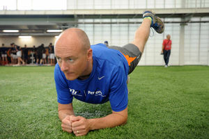 The dreaded plank exercise to strengthen core muscles