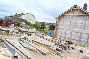 The site where Gurwinder Singh demolished a house built without planning permission. April 14 2024. SWNS