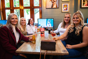 Aston Villa legend Dion Dublin joins football fans at Bar Home Lichfield