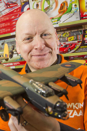 Simon Miles at the store