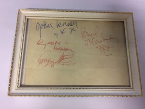 Supporting image for story: Beatles autographs from Shropshire concert fetch £4,200 at auction