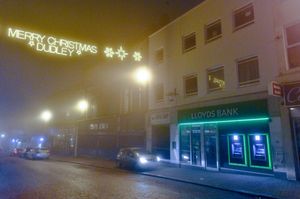 Police remained at the scene off Dudley High Street late into the night. Image: @SnapperSK