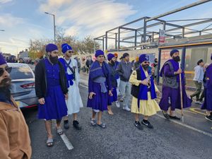 The parade was a real mixture of colours