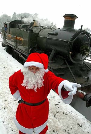 On the right track with the Santa Steam Special