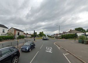 Aldridge Road near Holford Drive. 