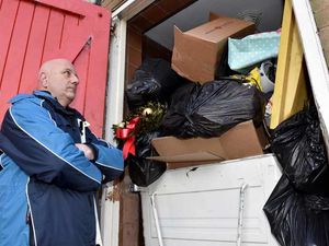 Supporting image for story: WATCH: Rubbish bags left to pile up outside flats attracting rats