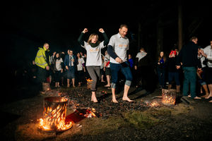 Firewalk at Black Country Living Museum in support of the Acorns Children's Hospice