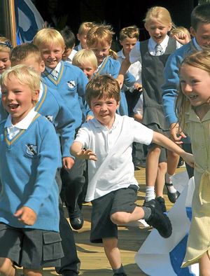 The school has set its own curriculum with a strong focus on outdoor learning