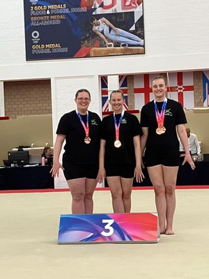 Proud members of the team with their medals. Photo: Freedom Leisure 