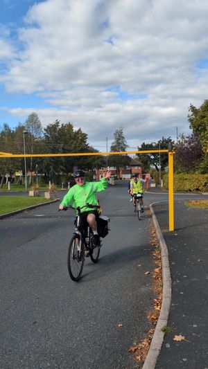 Bernie Bentick, Deputy Mayor and Portfolio Holder for Health at Shropshire Council, was one of the cyclists that participating in the charity cycling event.