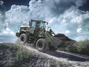 JCB has won a $205 m contract for militarised versions of its 437HT wheeled loader