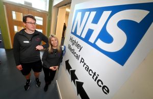 Halo Severn Centre, at the new Highley Health Centre. From the Halo Centre were Jack Noakes and Emma Aspin