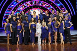 (left to right back row) Kai Widdrington, Vicky Pattison, Vito Coppola, Jimmy Floyd Hasselbaink, Lauren Oakley, Aljaz Skorjanec, La Voix, Nikita Kuzmin, Layton Williams, Julian Caillon, Jake Leigh, (front row left to right) Michelle Tsiakkas, George Clarke, Alexis Warr, Harry Aikines-Aryeetey, Karen Hauer, Janette Manrara, Ellie Goldstein, Katya Jones, Luba Mushtak, Nancy Xu and Neil Jones, during the Strictly Come Dancing - The Live Tour launch, at Utilita Arena, Birmingham. Picture date: Thursday January 22, 2026. PA Photo.