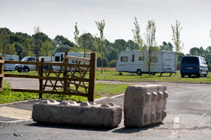 The landowner has taken a skip down in an attempt to keep the site tidy