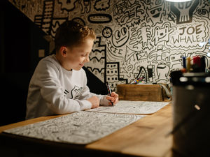 Supporting image for story: Back to drawing board for Shrewsbury doodling star after preparing art for Prince William and Kate