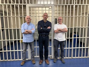Graham Goodwin and Keith Wilcockson, who each dedicated over 38 years to the prison service, including 25 years at HMP Shrewsbury,  with Joel Campbell, CEO of Cove Group, which owns Shrewsbury Prison.