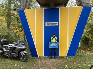 Supporting image for story: Shropshire's 'Sign Guy’ gives graffiti-plagued bridge in Shrewsbury town centre a colourful new look