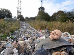 Supporting image for story: Waste, bags and a doll's head: Fly-tippers turn Black Country hill into giant dump