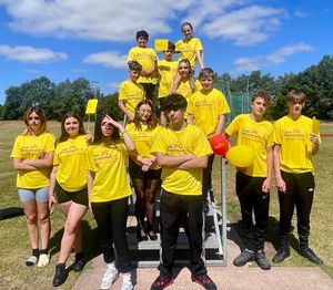 The New Road Academy students raising cash for Child Bereavement UK. Photo: New Road Academy